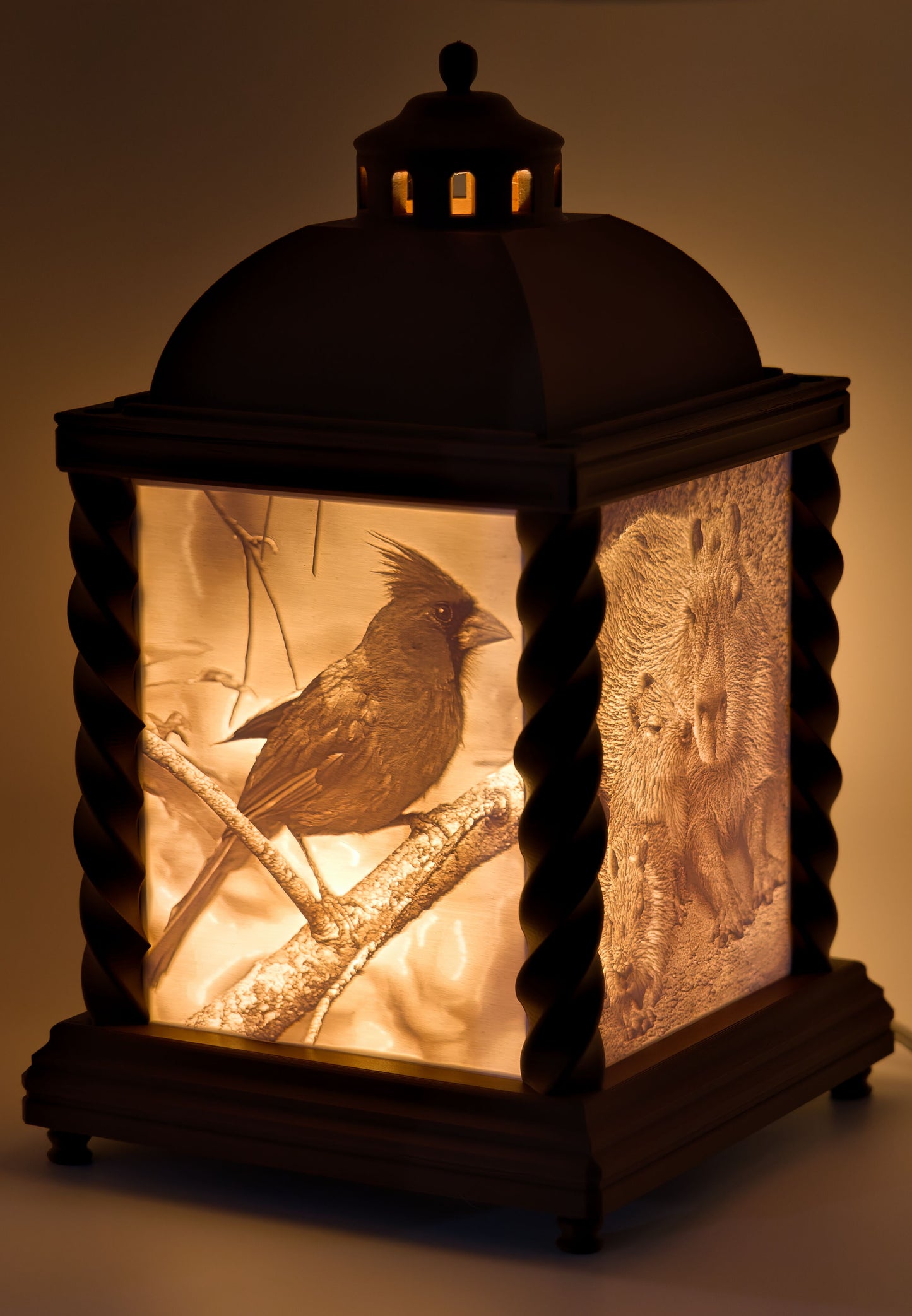 Custom 3D Printed 4 Pane Lithophane