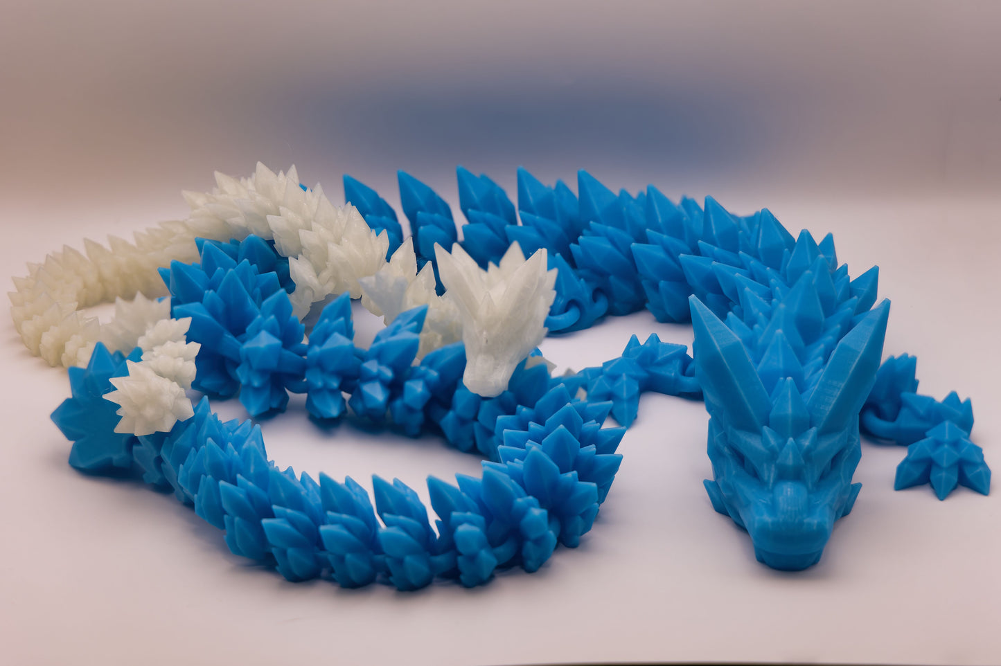 3D Printed Crystal Dragon (Glow in the Dark)