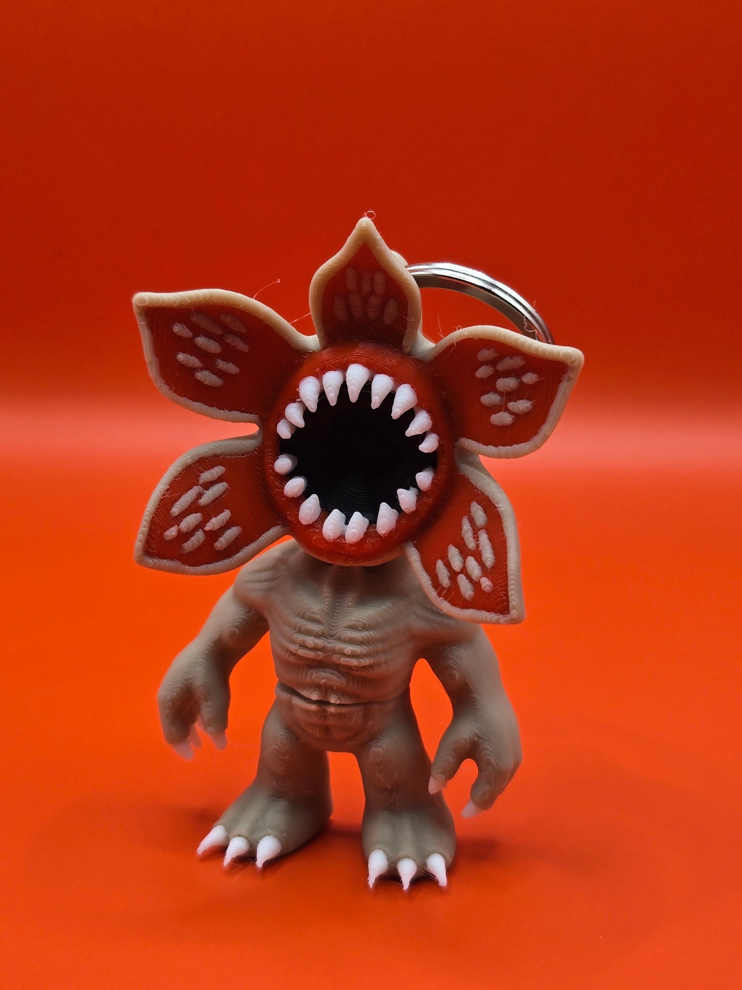 The Demogorgon Inspired 3D Printed Keychain Articulated Stranger Things
