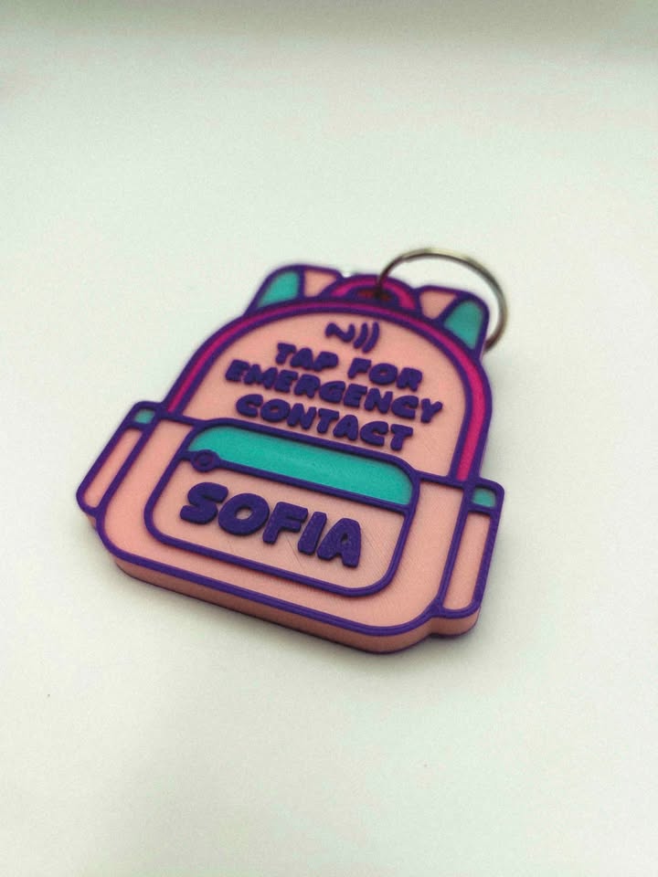 Backpack Name Tag - NFC