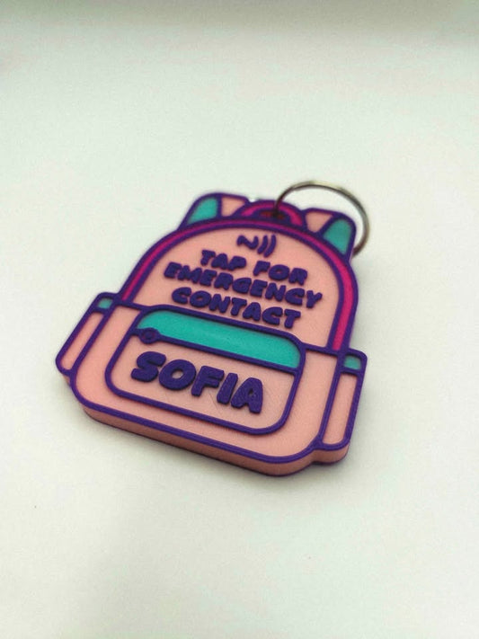 Backpack Name Tag - NFC