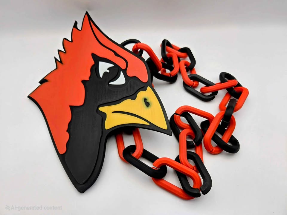 School Spirit Drip Chain - BC Cardinals
