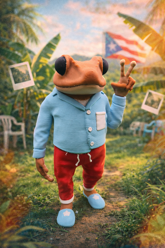 Sapo Concho DtMF Bad Bunny 3D Printed Figure