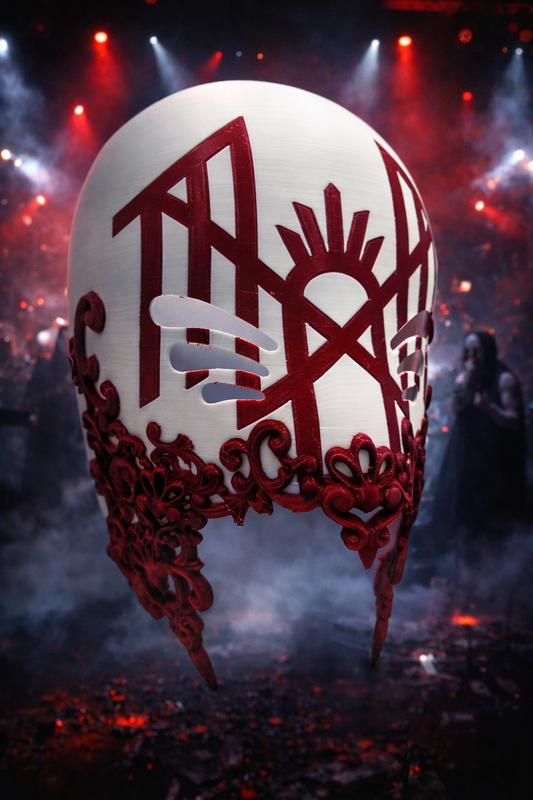 Wearable 3D Printed Vessel Sleep Token Inspired Mask