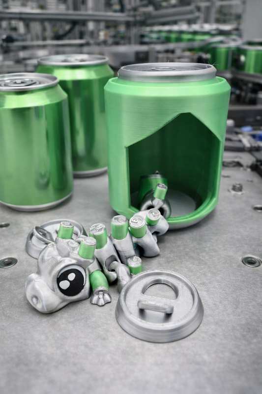 Soda Can Pop Dragon Articulated 3D Printed