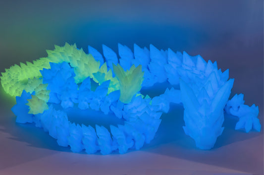3D Printed Crystal Dragon (Glow in the Dark)