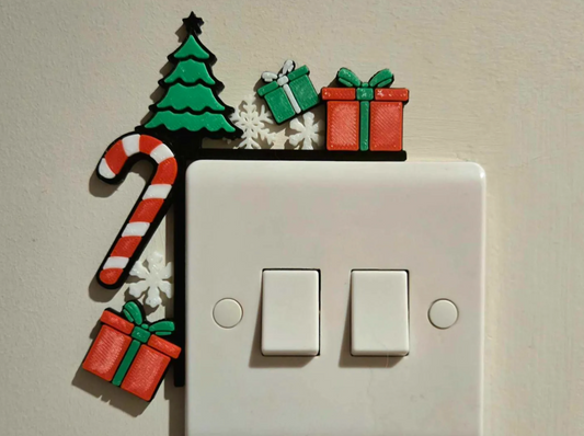 3D Printed Christmas Light Switch Decoration