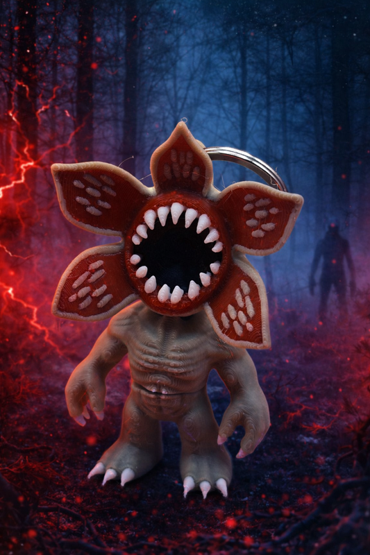 The Demogorgon Inspired 3D Printed Keychain Articulated Stranger Things